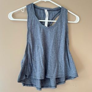 Lululemon Crop Top, Tank, Gray, Activewear, Gym, Running, 2